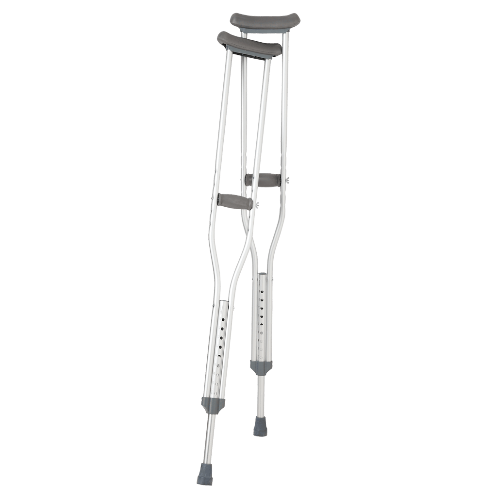 Aluminum Push Button Crutches